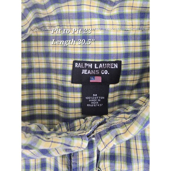 Vintage Y2K Polo Jeans Co. Plaid Button-Up Shirt - Picture 4 of 6
